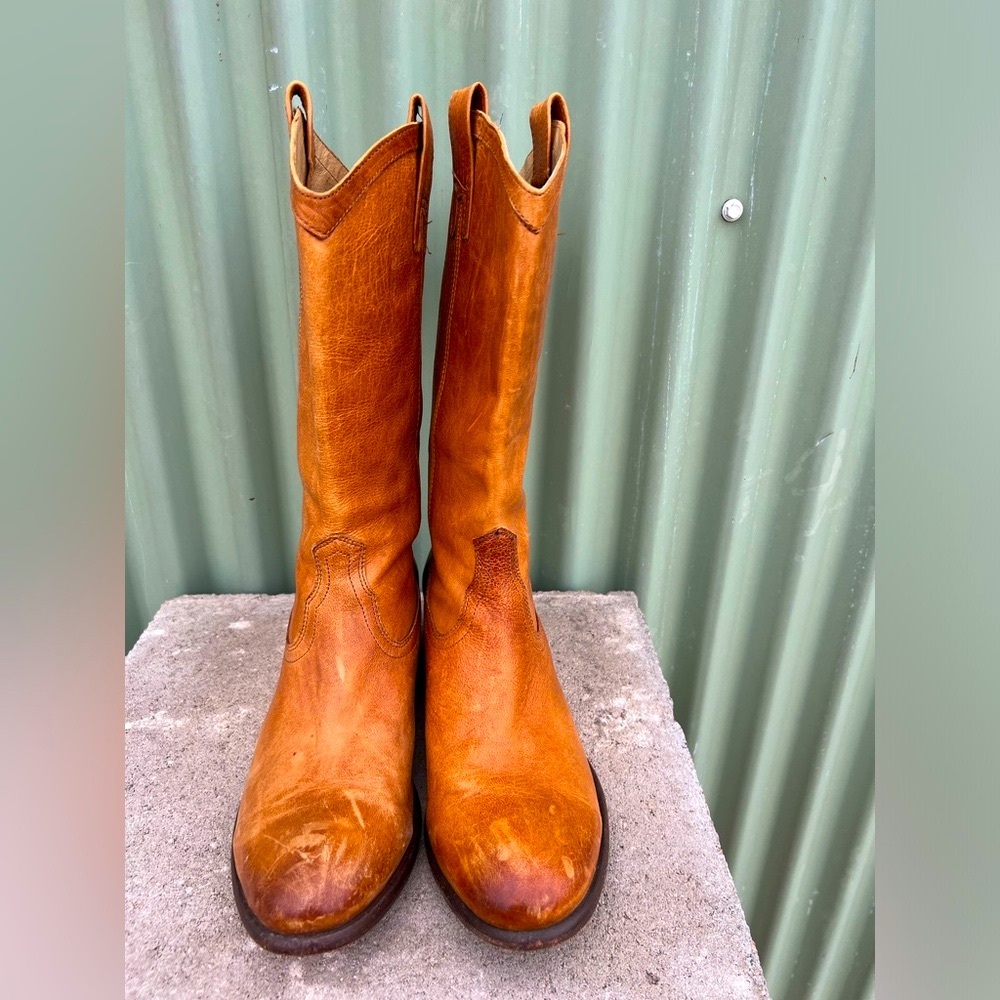 Frye caramel brown boot men’s sz 11B - Picture 6 of 11